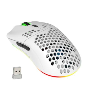 6D RGB Iluminação sem fio Mouse de carregamento sem fio para jogos