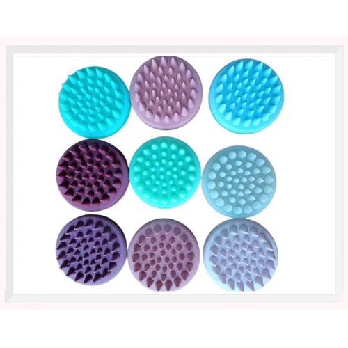 Silicone massage shampoo brush