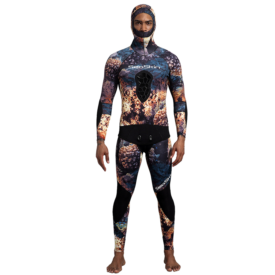 Seaskin 5mm Lelaki Wetsuit Fleksibel Spearfishing Wetsuit