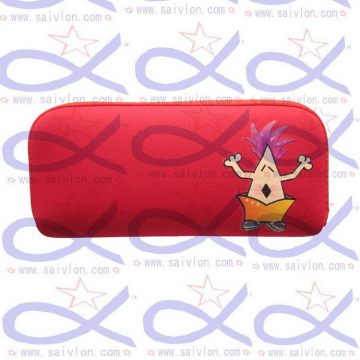 Customized Cheapest round velvet pen pouch