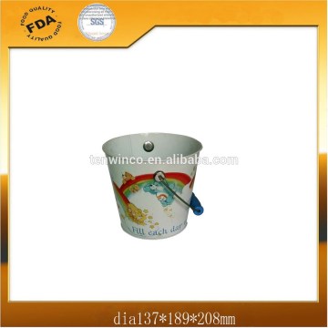 Big Zinc plated Bucket with Metal Handle