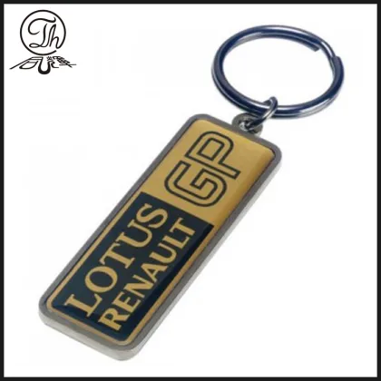 Custom epoxy printing sticker keychains metal