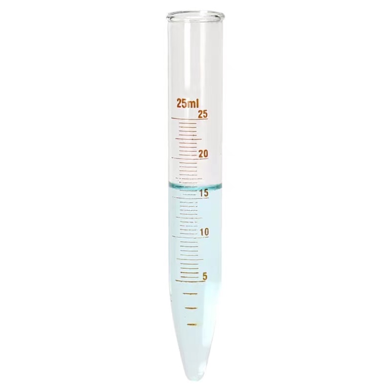 Tubi di centrifuga con sottore conico di vetro borosilicato 25 ml