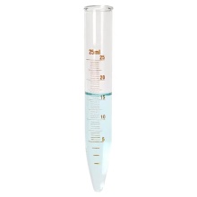 Borosilicate Glass Conical Bottrige Tubes de centrifugeuse 25 ml