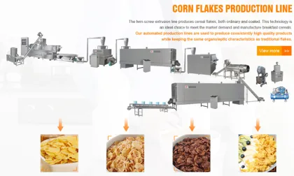 Oats and Corn Flakes Production Line Machine