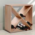 Wooden Wine Rack Wooden Wine Rack Tabletop Storage Cube Champagne Stack Supplier