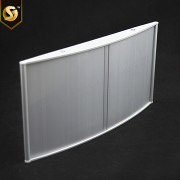 Letrero deslizante de aluminio curvo para puerta de oficina