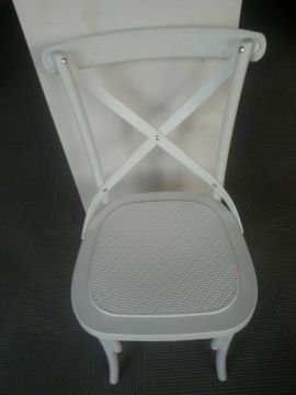 Coutry Style Plastic Cross Back Chair for Dining