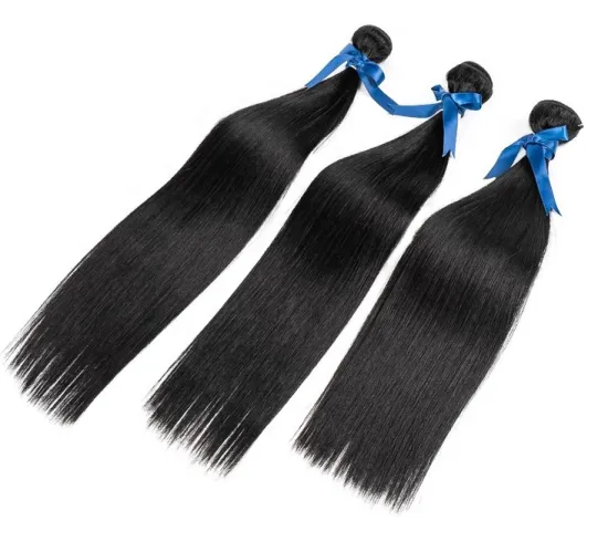 Rebecca  8A grade non remy 18 to 36inches super long straight wave hair vendors 100g natural black cheap brazilian hair bundles