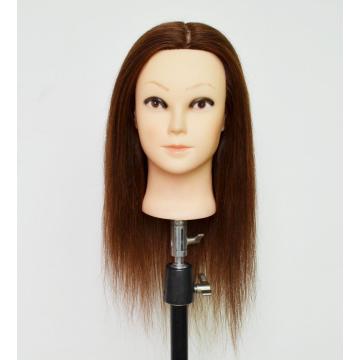 100% HUMAN HAIR TRAINING HAIR MANNEQUIN HEADS CAN PERM,BLEACH,CURL,COLOR