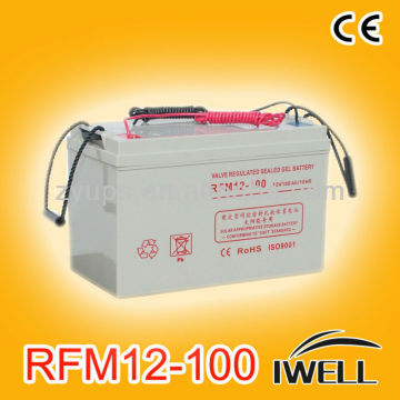 12V 100ah deep cycle gel battery MF lead acid solar systerm battery