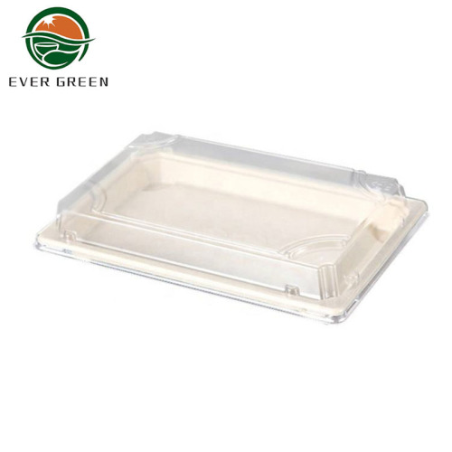 Pulp Sushi Tray Food Biodegradable Takeaway To Go Paper Sushi Box/Plate Manufactory