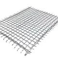 Mesh lubang persegi stainless steel critped