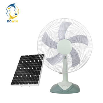 2023 Portable Rechargeable Solar Fan with Panel and Battery for Home & Camping