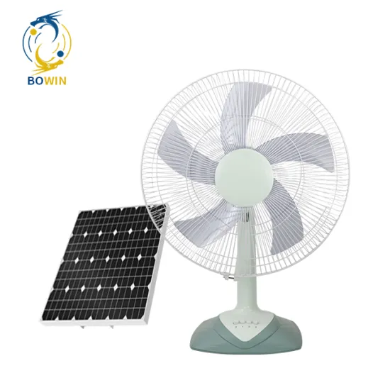 2023 Portable Rechargeable Solar Fan with Panel and Battery for Home & Camping