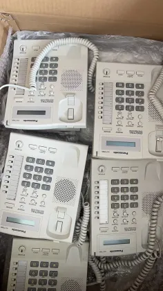 PANASONIC KX-T7665 White Office Desktop LCD Digital Corded Phone
