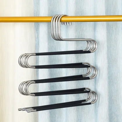 S-Shaped 5-Layer Hangers - Closet Magic Space Saver S Hangers