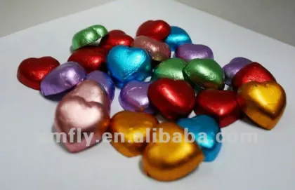 Heart shaped milk chocolate