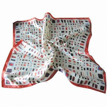 Polyester Satin Scarf with Polyester Printed Scarf, OEM Orders are Welcome
