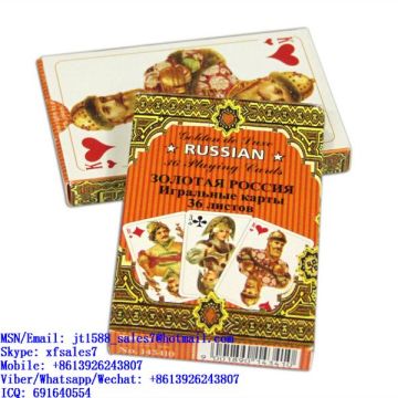 XF Piatnik Austria ЗОЛОТАЯ РОССИЯ Игральные Карты 36 Листов Paper Playing Cards With Invisible Painting For UV Lenses