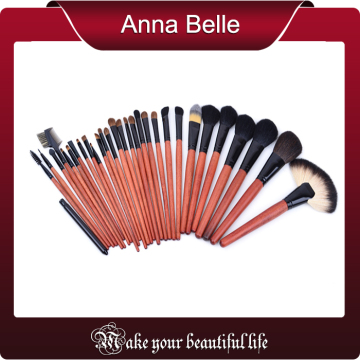 30pcs Professional cosmetic brush set with best animal hairs 2013 synthetic hair goat hair wool pony hair