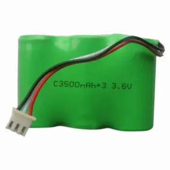Rechargeable NiMH Battery Pack, C Size, 3,500mAh Nominal Capacity, 3.6V Nominal Voltage