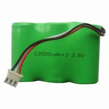 Rechargeable NiMH Battery Pack, C Size, 3,500mAh Nominal Capacity, 3.6V Nominal Voltage