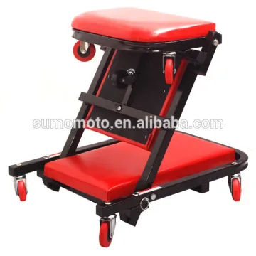 Adjustable Extendable Folding Mechanics Padded Creeper or Bench with Dolly