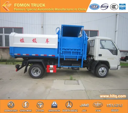 Foton side loader garbage truck light truck 3m3