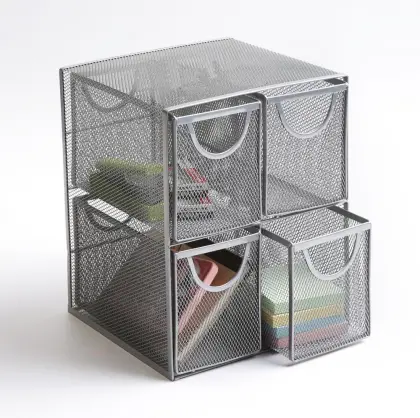 Metal Mesh Storage Drawers