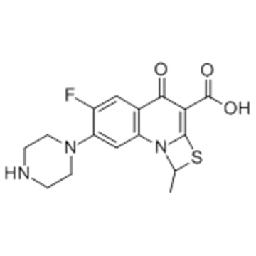 1H, 4H- [l, 3] tiazeto [3,2-a] kinolin-3-karboxylsyra, 6-fluor-l-metyl-4-oxo-7- (1-piperazinyl) - CAS 112984-60-8