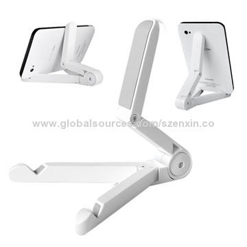 Plastic folded stand for iPad and table stand