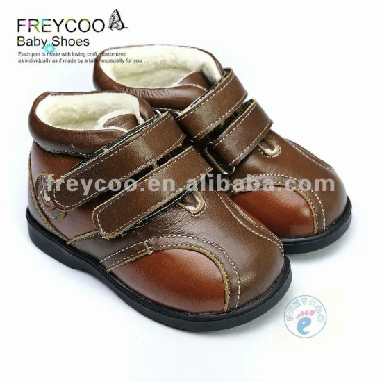 Freycoo New Trendy leather baby boy winter boots PB8010BR
