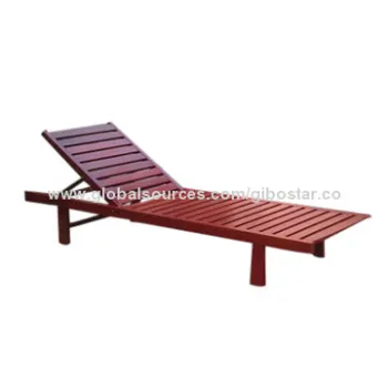 Beach Chair, Made of Wooden Material