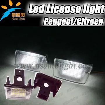 Auto Parts License Plate Frame Light,Led Citroen license plate light