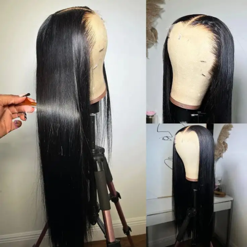 30 40 Inch Wig Human Hair Lace Front Body Wave Long Straight Virgin Hair Blonde 613 Full Lace Wigs Wholesale Deep Curly Wigs