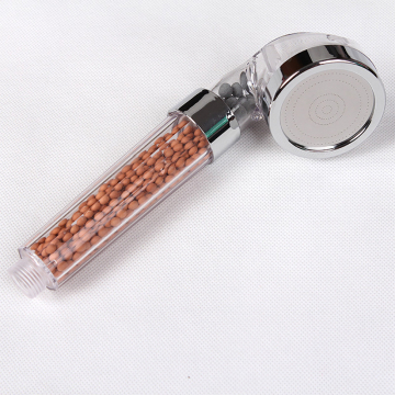 High-Pressure, Water-Saving Plastic Shower Head with Negative Ions for Bathroom