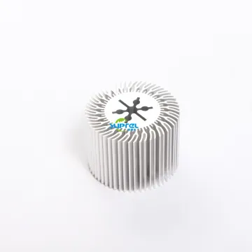Round aluminum cool heat sinks