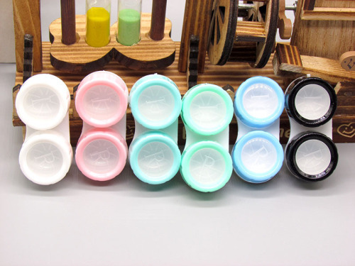 Women Contact Lens Case Container New Contact Lens Box Accessories Contact Lenses Tweezers Suction Stick Eyes Care Tool Kit