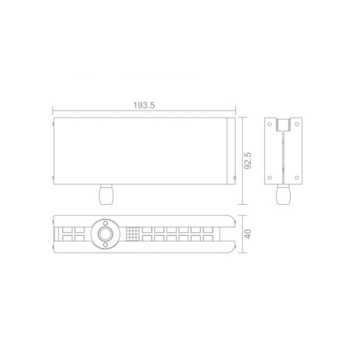 Квадратный стеклянный верхний зажим для стекла.