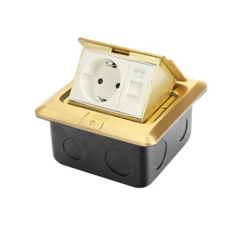 European Kitchen Electrical Outlets: Pop-Up 250V 16A Sockets with RJ45 Data & TV Tel Power Covers