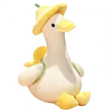 Animal en peluche de canard jaune pour enfants