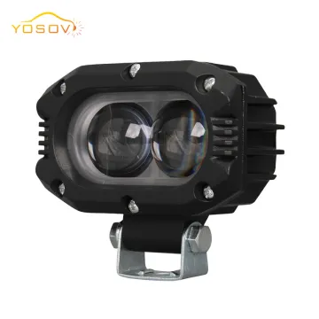 Yosovlamp Motorcycle Spotlight: High Brightness LED Far/Near Beam Hexagonal Dual Eye Headlights