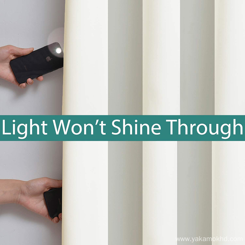 Cream Total Shade Patio Door Curtains