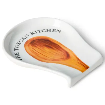 Porcelain Ladle and Spoon Rest for Kitchen Utensils