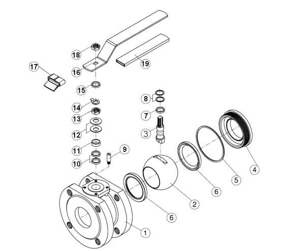 stainless steel wafer ball valve