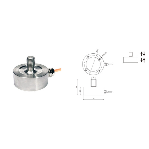 Subminiature Threaded force Button Load Cell Sensor