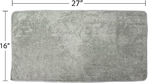 Gray microfiber towels
