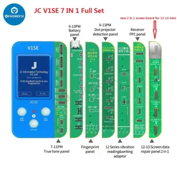 JC V1SE 7-in-1 Programmer for Phone Screen Battery Face ID Repair