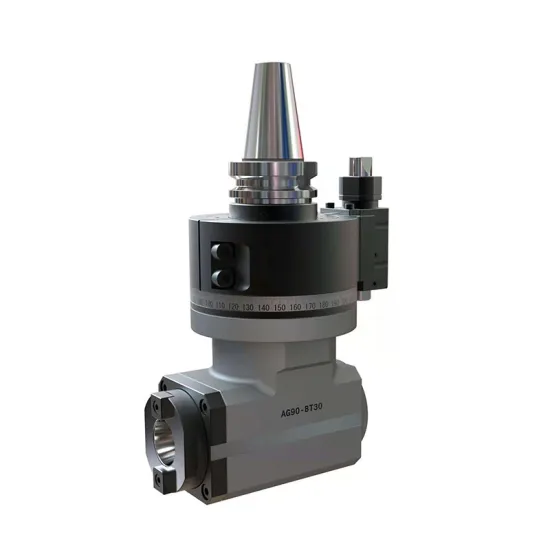 90 Degree CNC Angle Head for Horizontal Milling: BT30, BT40, BT50 Tooling Options